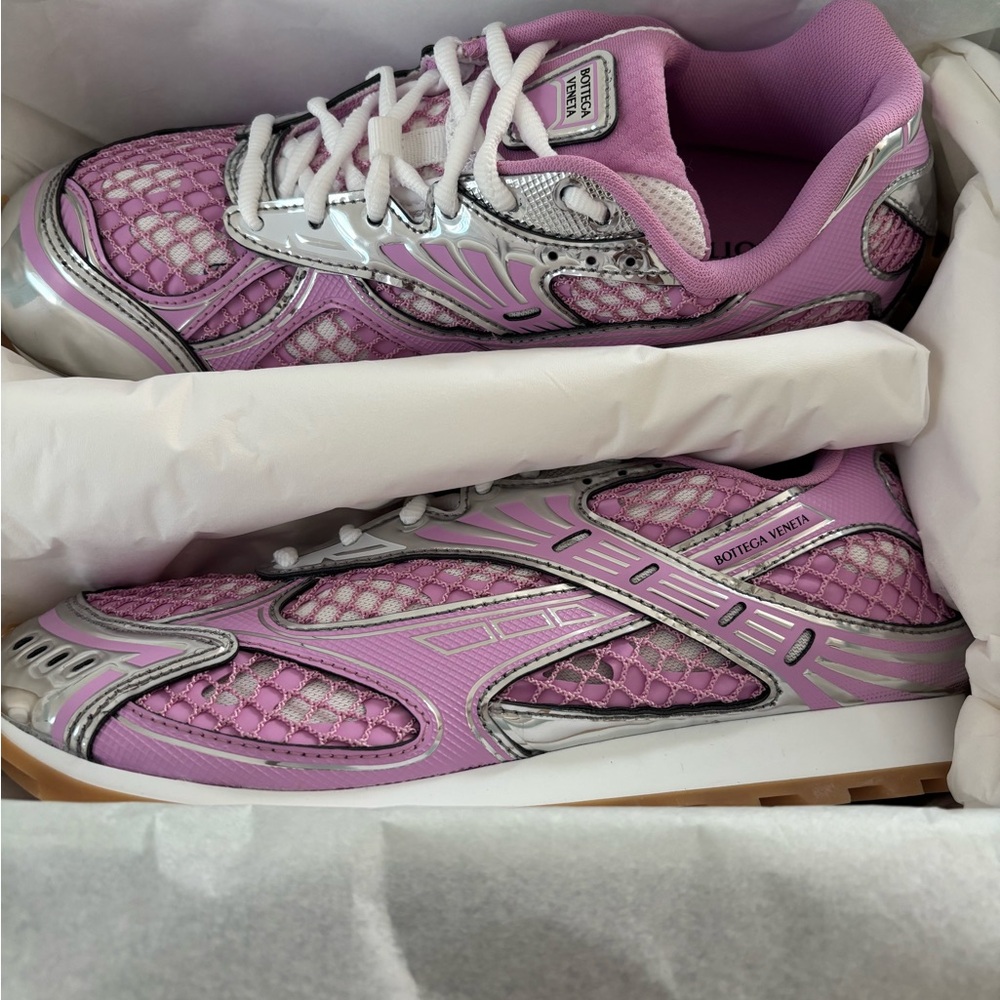 Bottega Veneta Orbit Pink & Silver